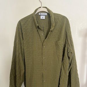 Green Columbia flannel